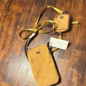 Calia by Carrie Underwood Stylish Tan Crossbody Bag Set